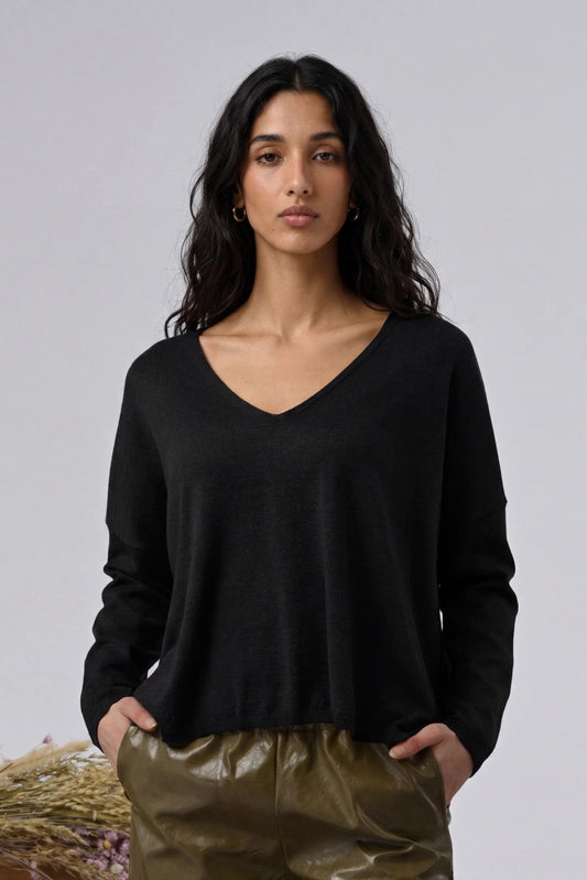 Pull col V Leila Essentiel