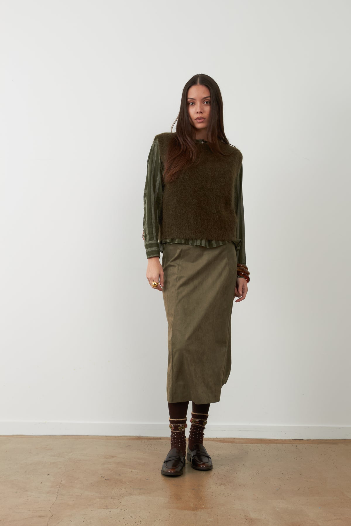 Pull Mirta - Kaki