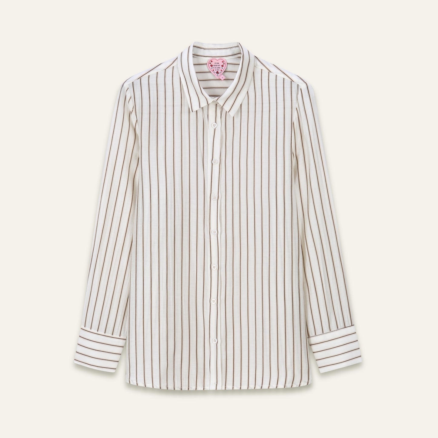 Chemise Shana - Rayures café