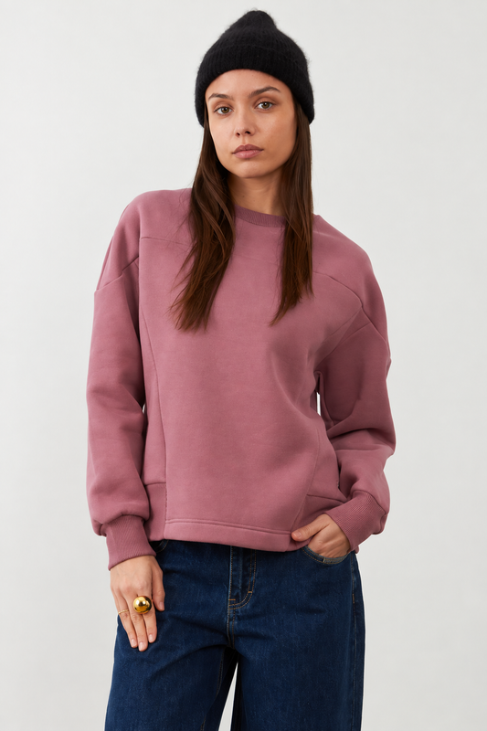 Sweatshirt col rond Kaja - Bois de Rose
