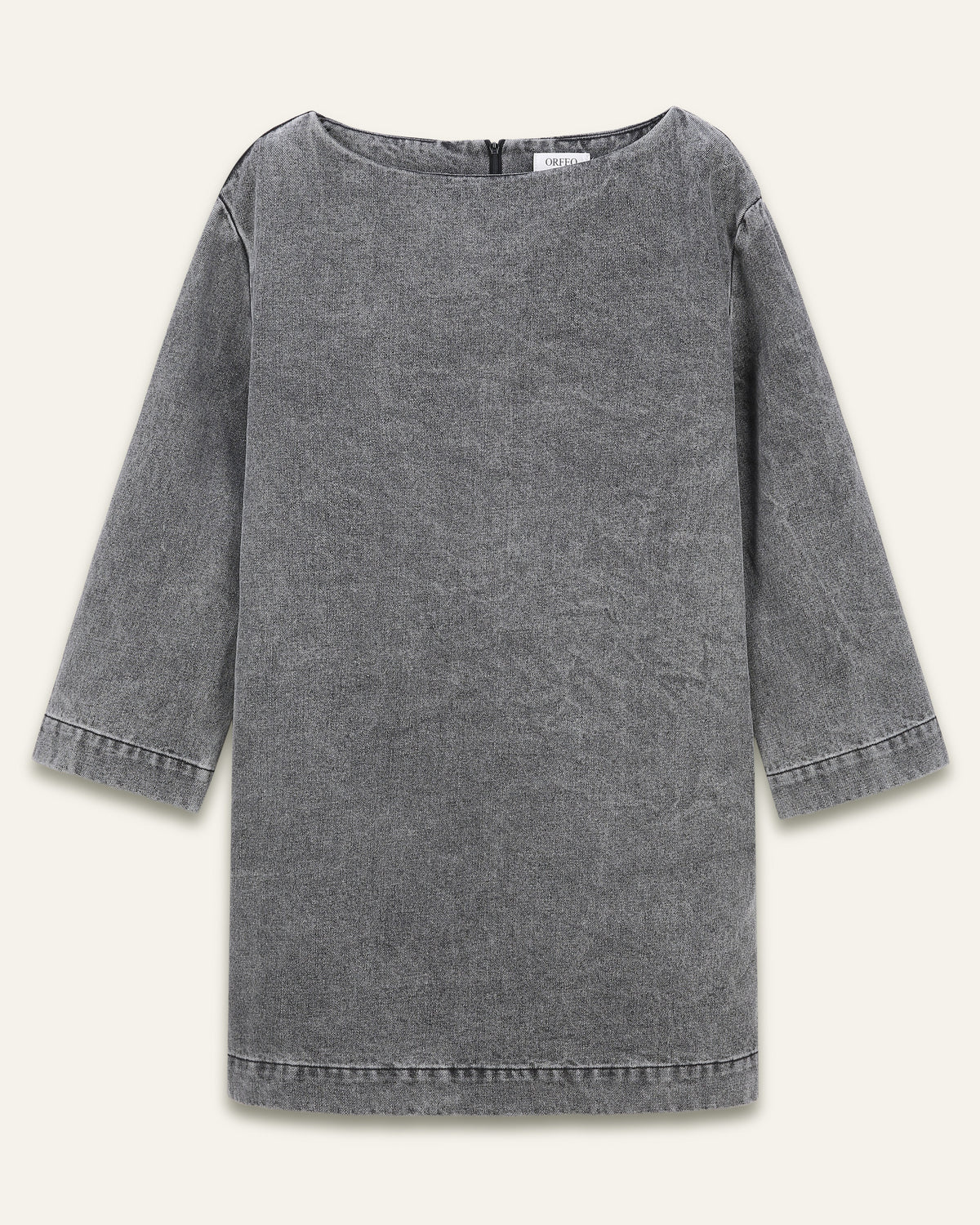 Robe courte à manches longues Talia - Gris