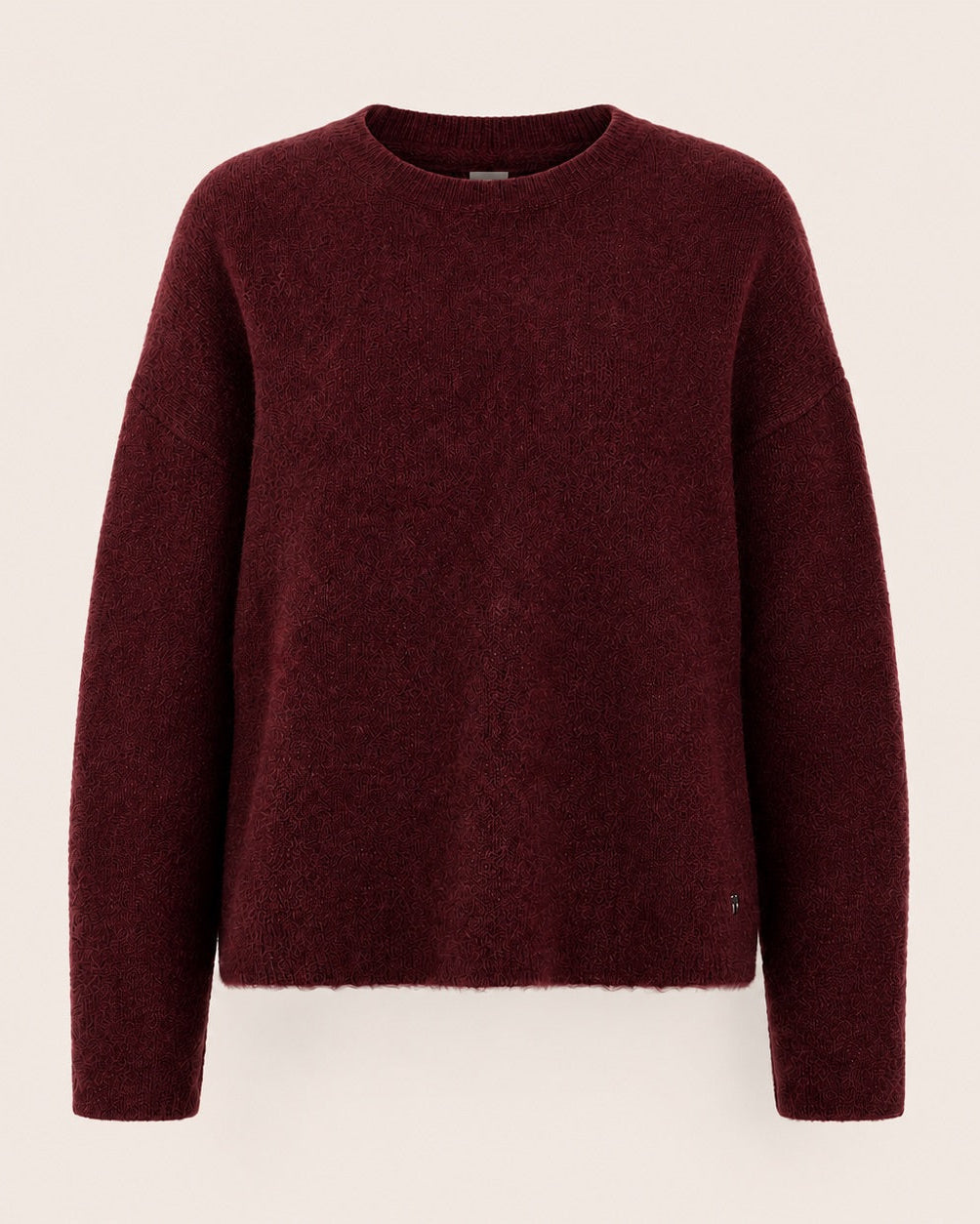 Pull doux col rond Tam - Burgundy