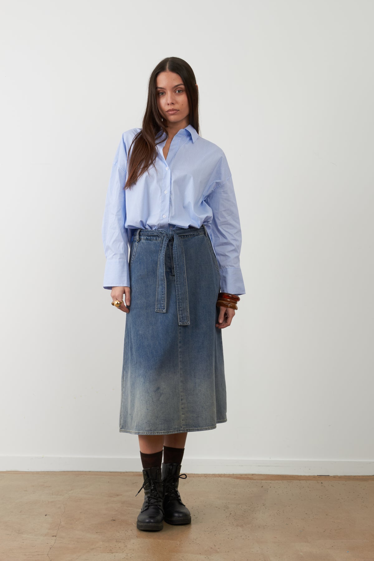 Top Danny - Rayures Bleues