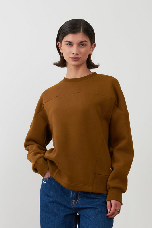 Sweatshirt col rond Kaja - Olive