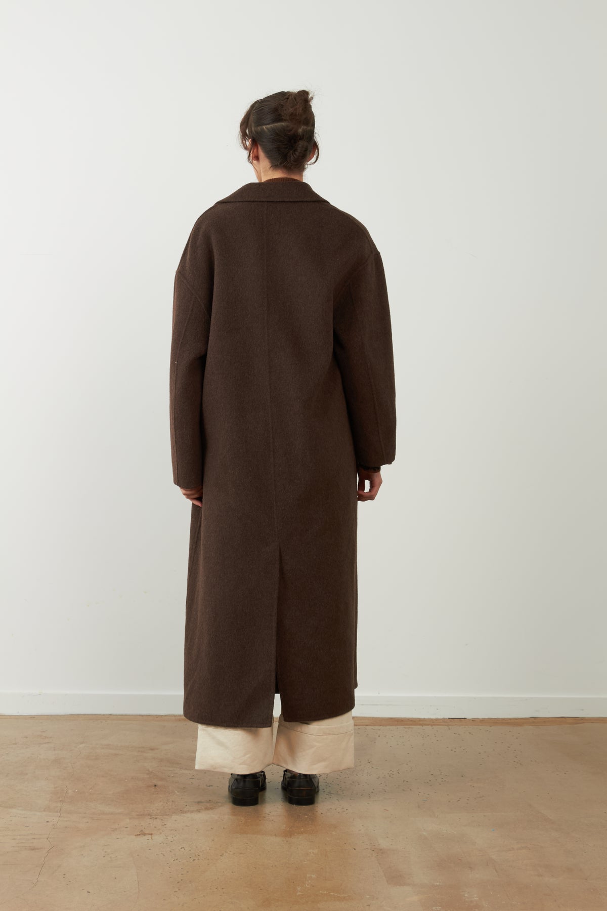 Manteau long Leya - Chocolat
