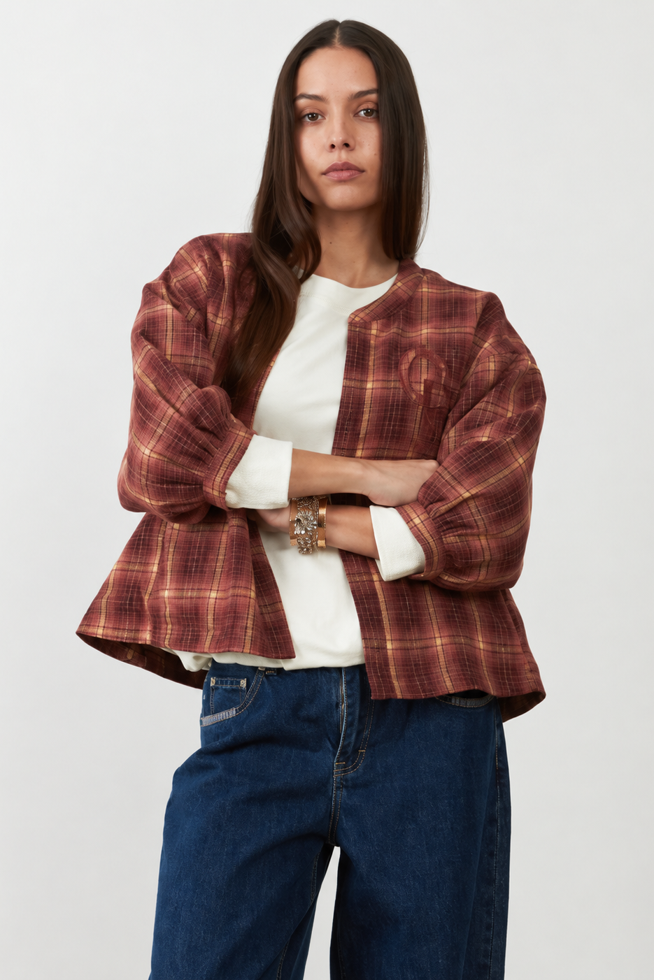 Veste Alyzia avec dos "My Dear"- Carreaux Roses