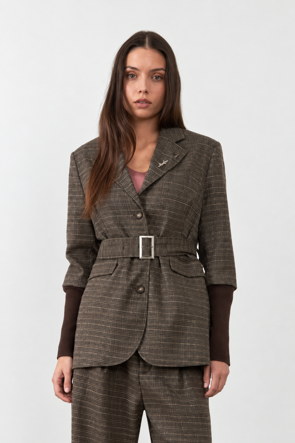Veste blazer Douglas - Carreaux choco