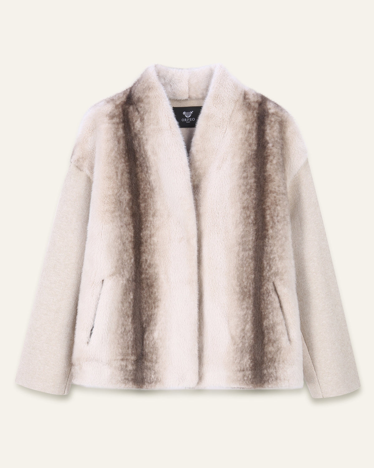Veste avec fourrure Yana - Écru