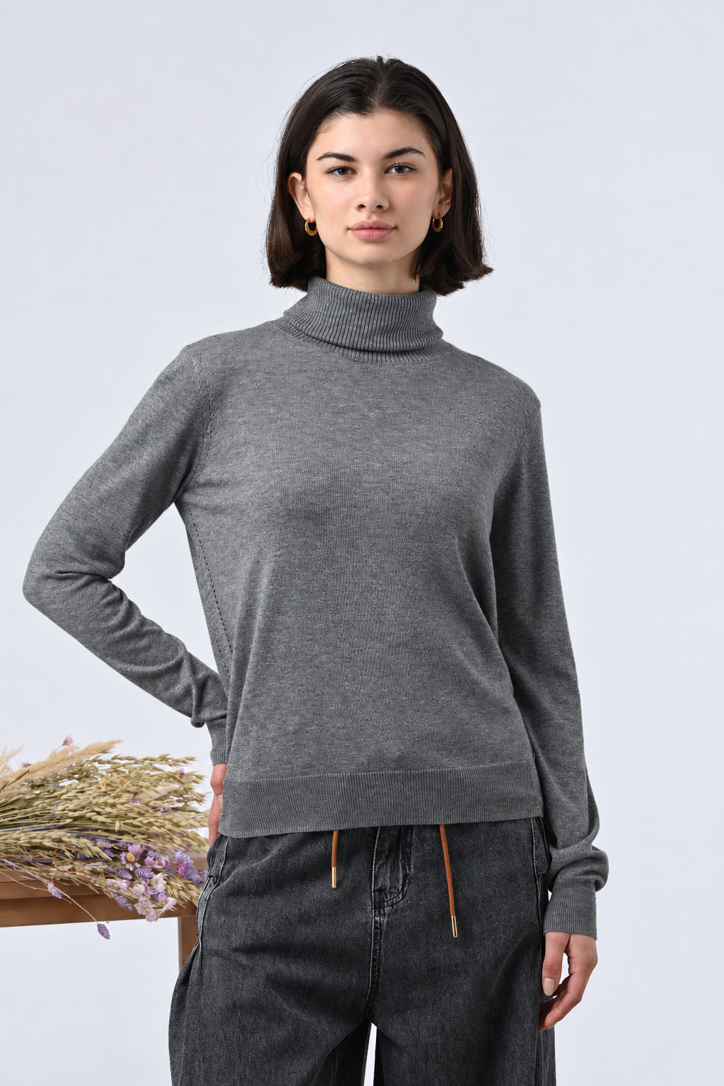 Pull col roulé cachemire Aliz essentiel