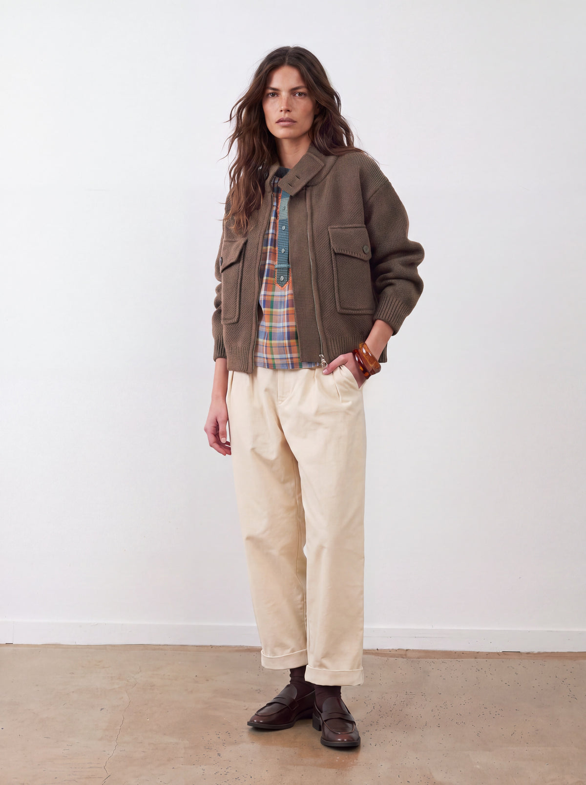 Gilet Biba - Chocolat