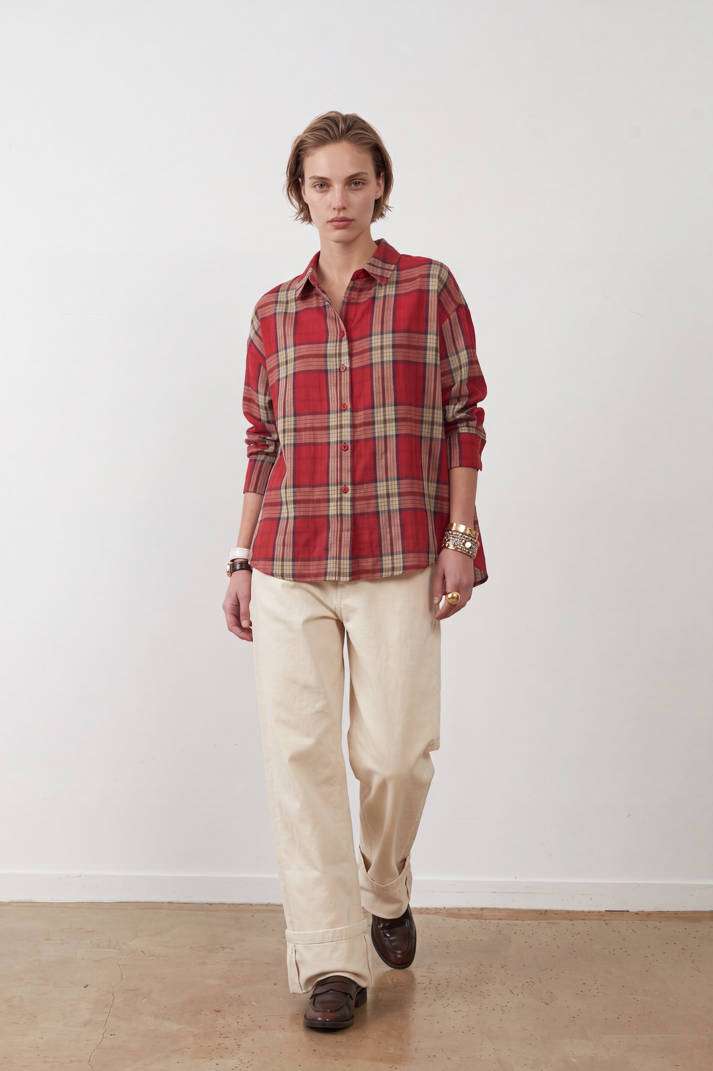 Chemise Shana - Carreaux rouges