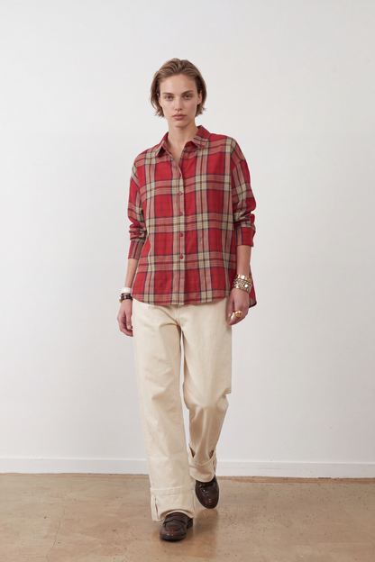 Chemise Shana - Carreaux rouges