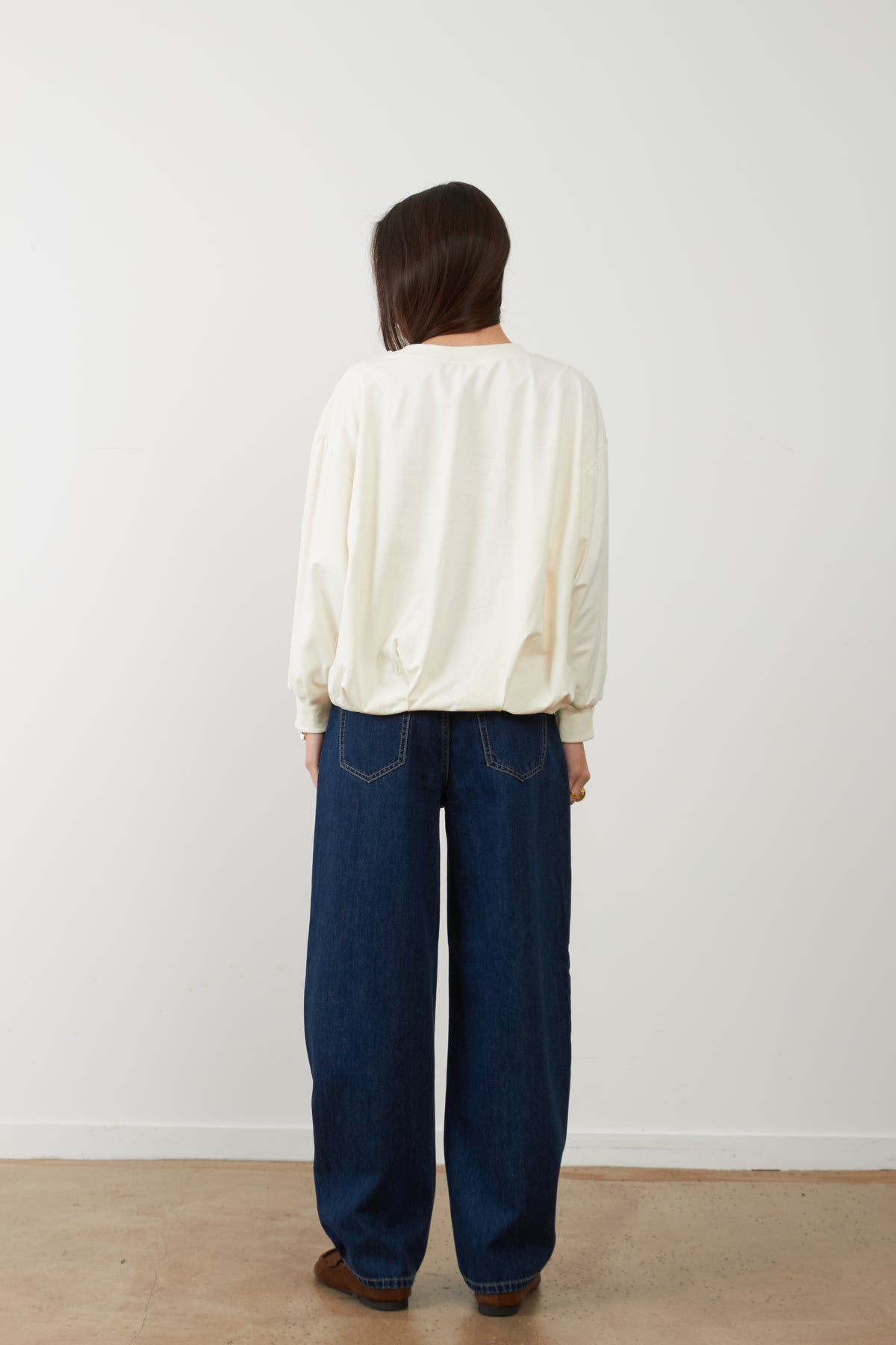 Pantalon jeans coupe balloon Grayson - Brut