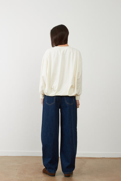 Pantalon jeans coupe balloon Grayson - Brut