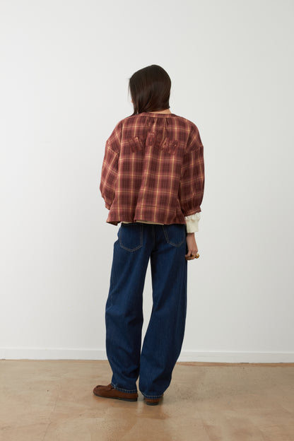 Pantalon jeans coupe balloon Grayson - Brut