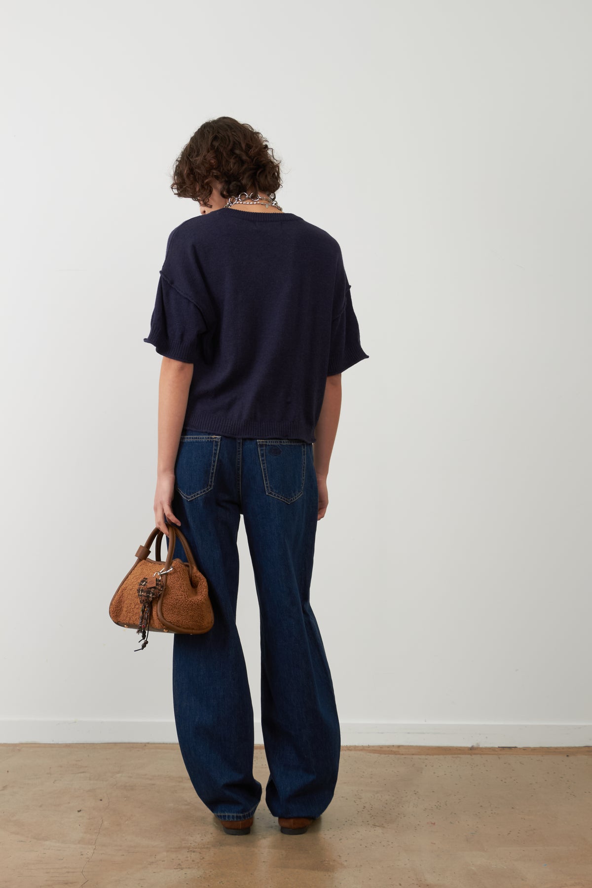 Pantalon jeans coupe balloon Grayson - Brut