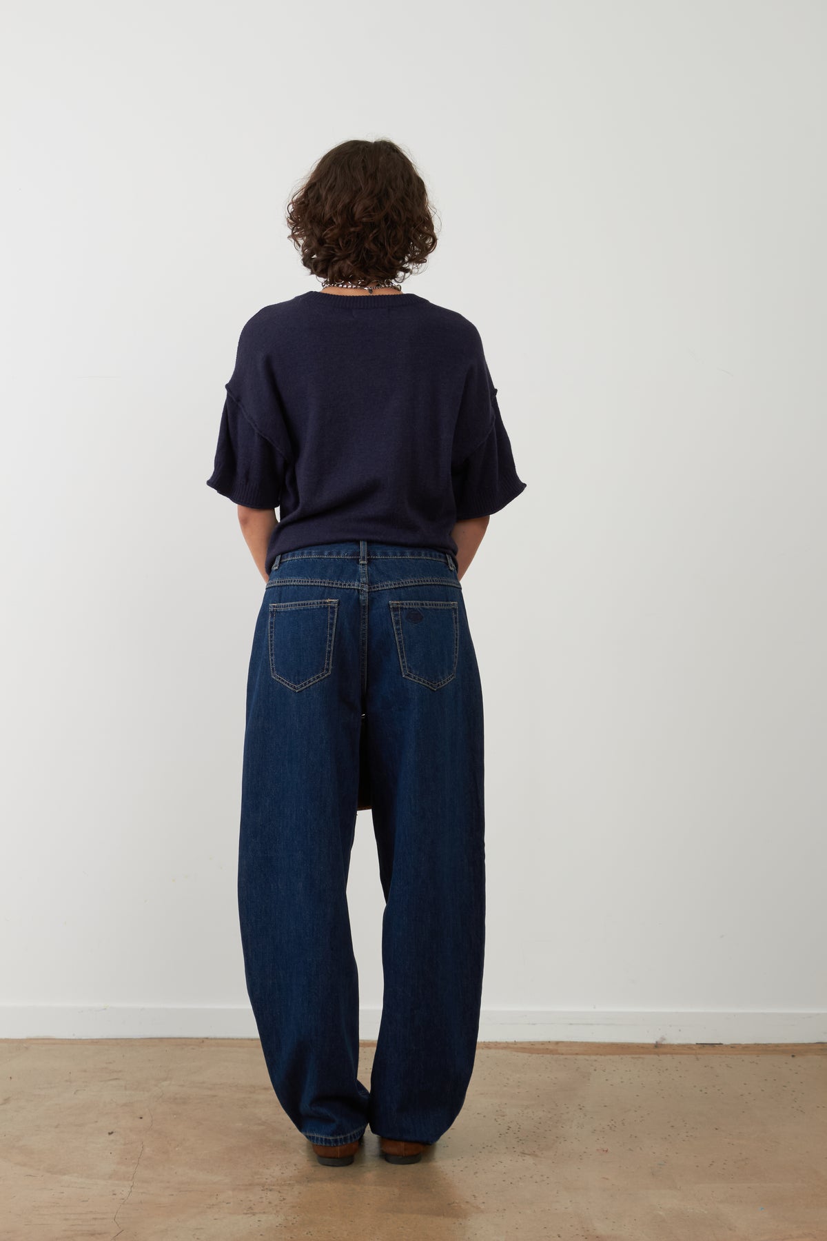 Pantalon jeans coupe balloon Grayson - Brut