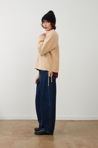 Pantalon jeans coupe balloon Grayson - Brut