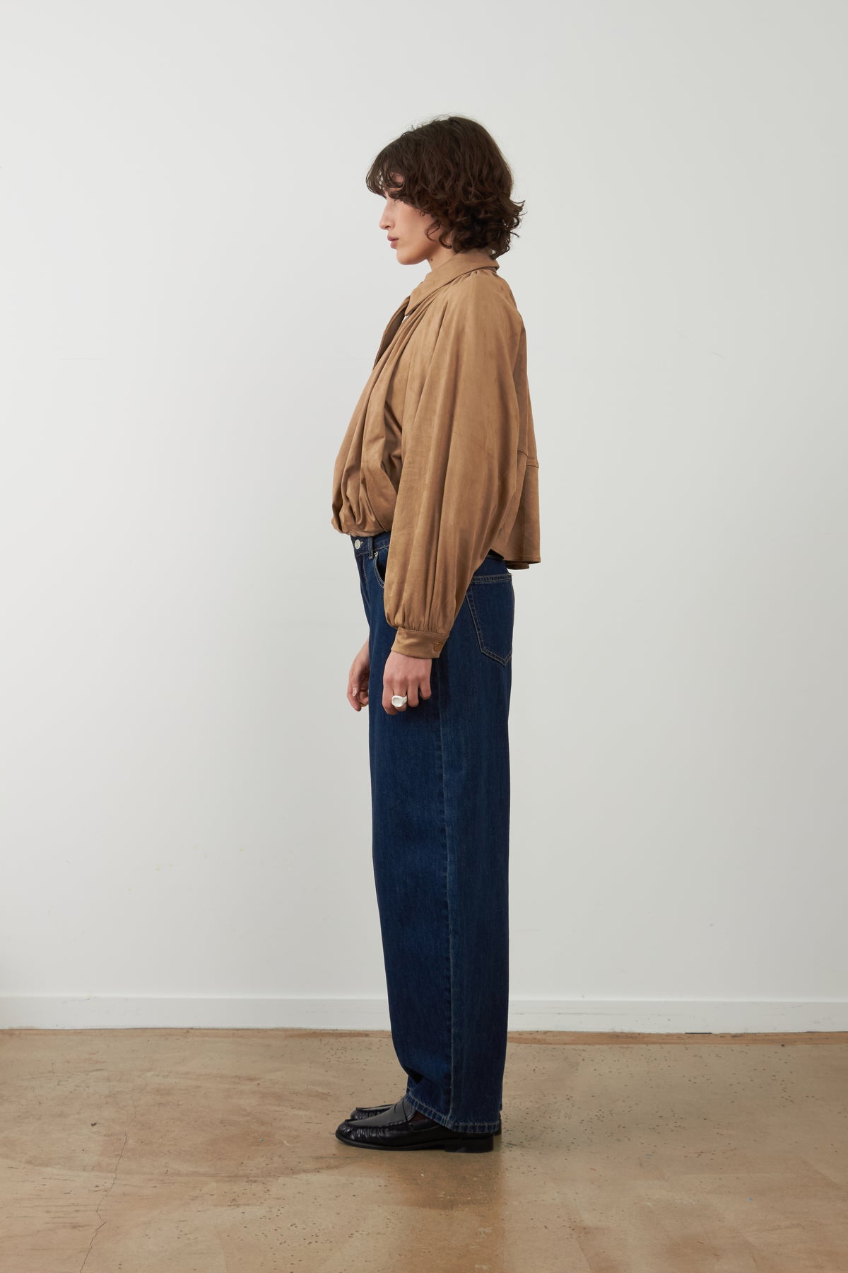 Pantalon jeans coupe balloon Grayson - Brut