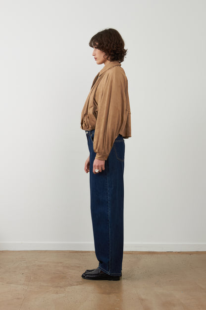 Pantalon jeans coupe balloon Grayson - Brut