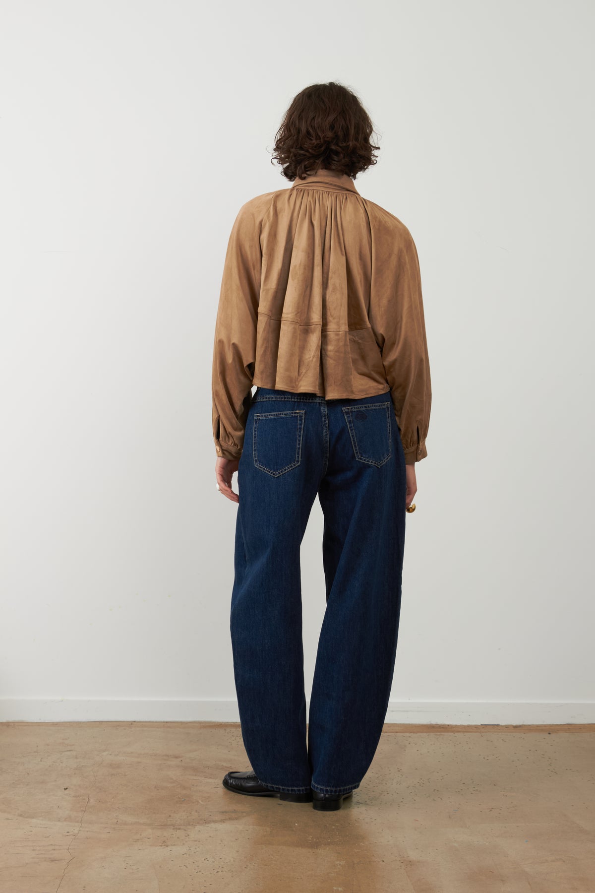 Pantalon jeans coupe balloon Grayson - Brut