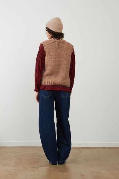 Pantalon jeans coupe balloon Grayson - Brut