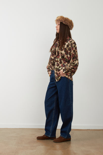 Pantalon jeans coupe balloon Grayson - Brut