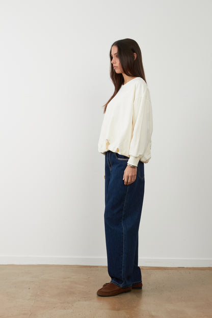Pantalon jeans coupe balloon Grayson - Brut
