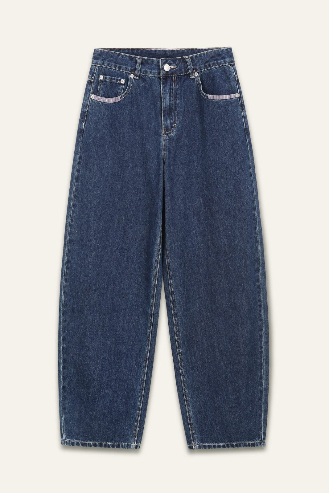 Pantalon jeans coupe balloon Grayson - Brut