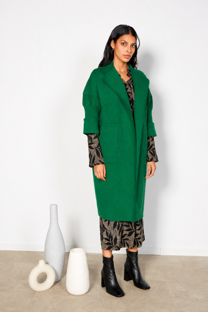 Manteau Koh, coloris emeraude