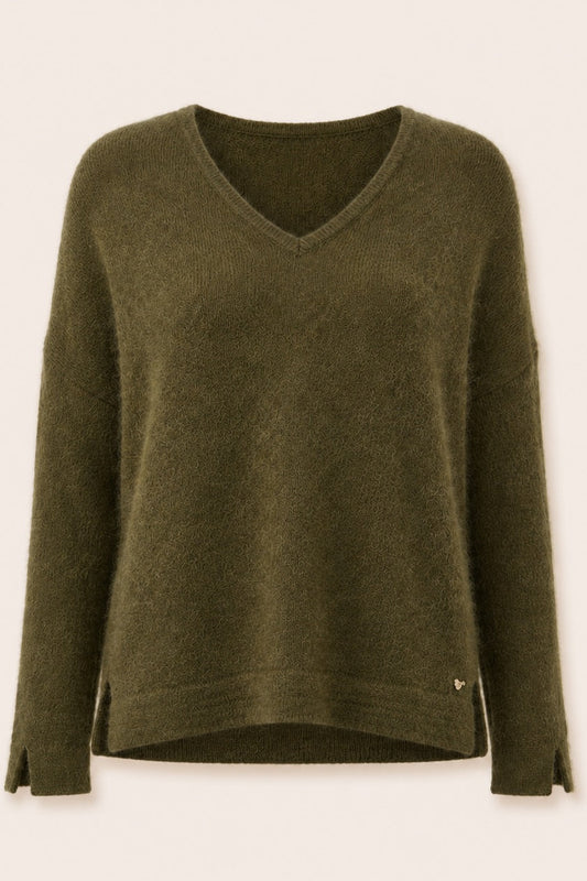 Pull en mohair Luzio - Kaki