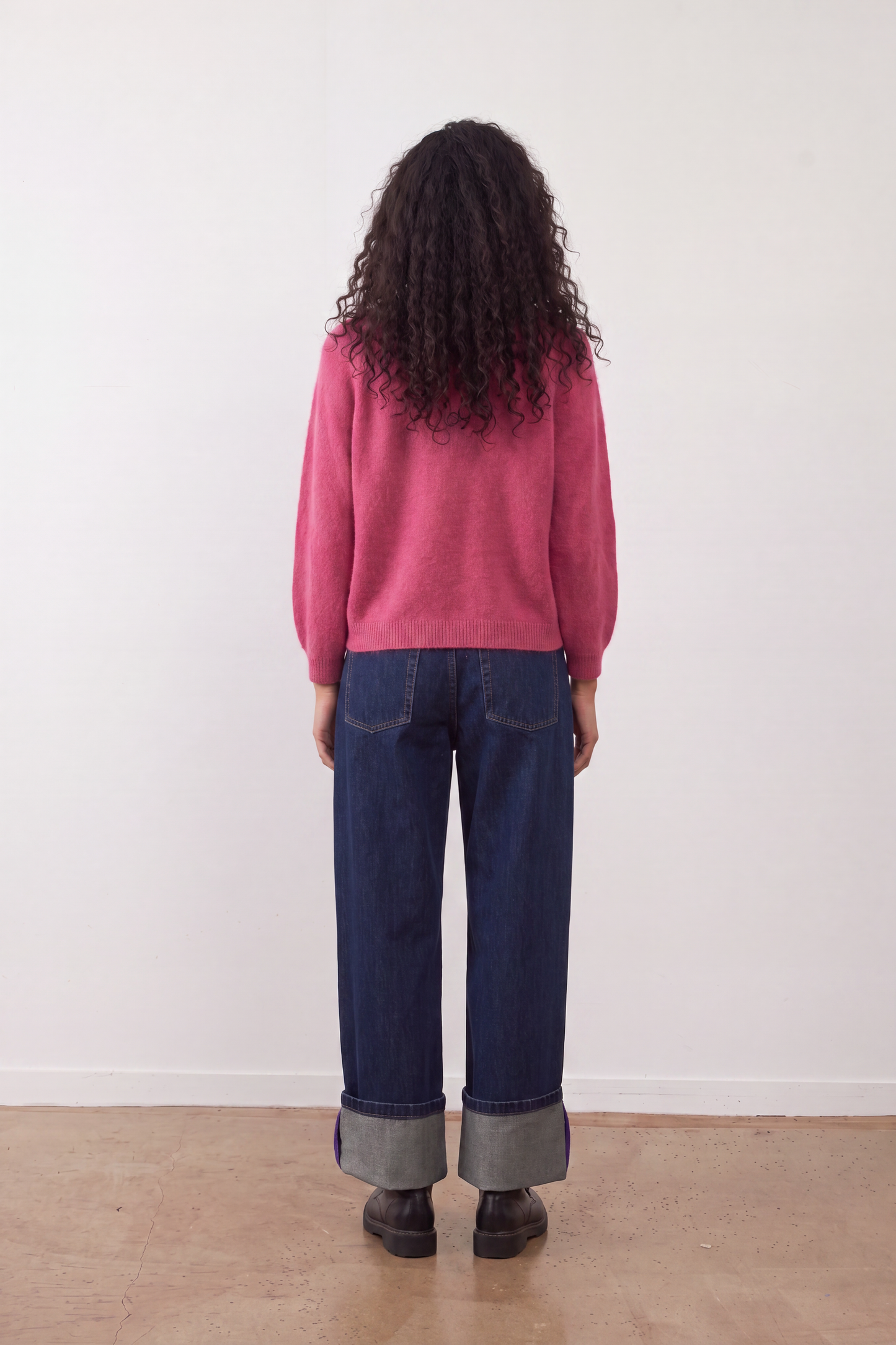 Pull en angora Maeva - Rose