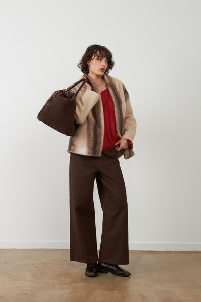 Veste avec fourrure Yana - Écru