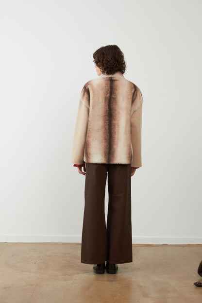 Veste avec fourrure Yana - Écru