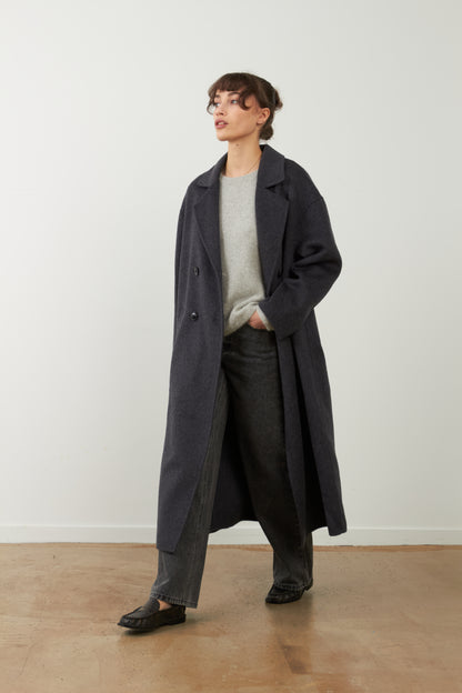 Manteau long Leya - Noir