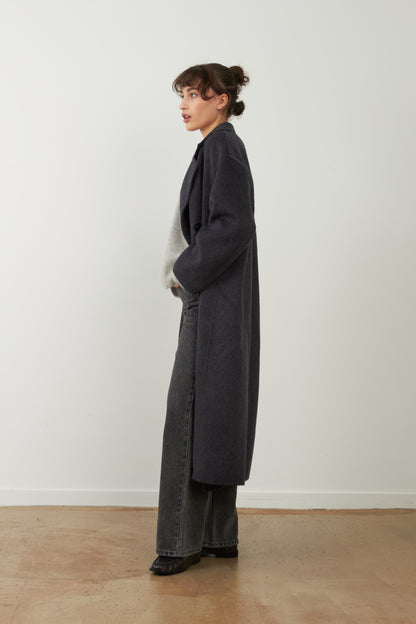 Manteau long Leya - Noir