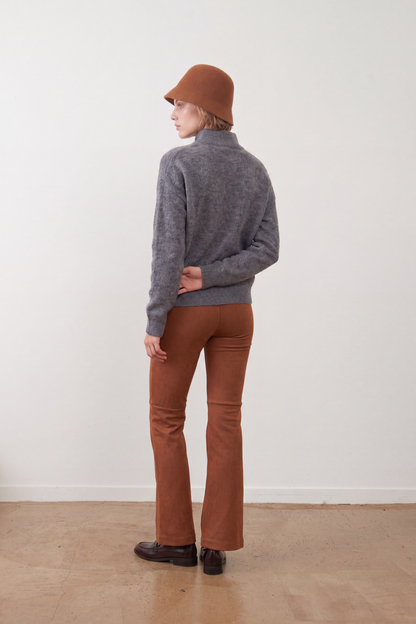Pull col camionneur Nathanielle - Gris