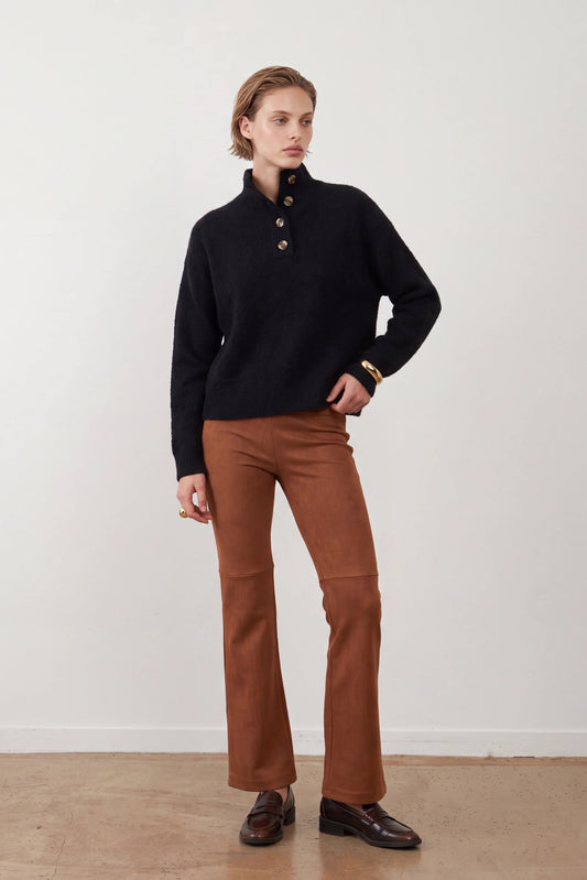 Pull col camionneur Nathanielle - Noir