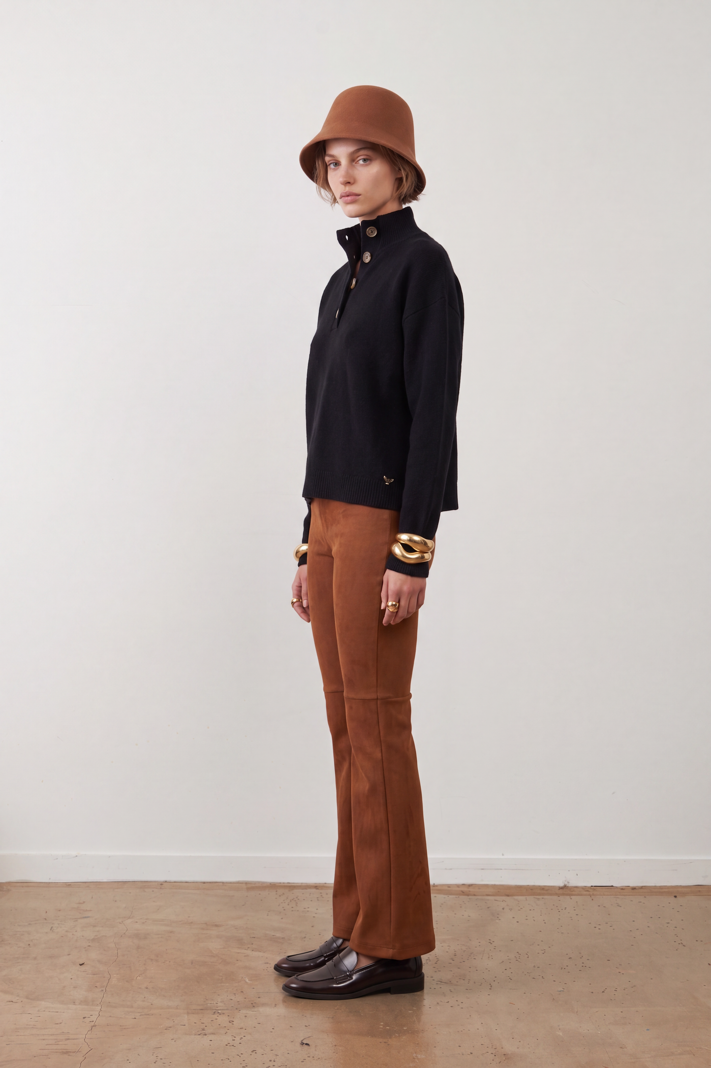 Pull col camionneur Nathanielle - Noir