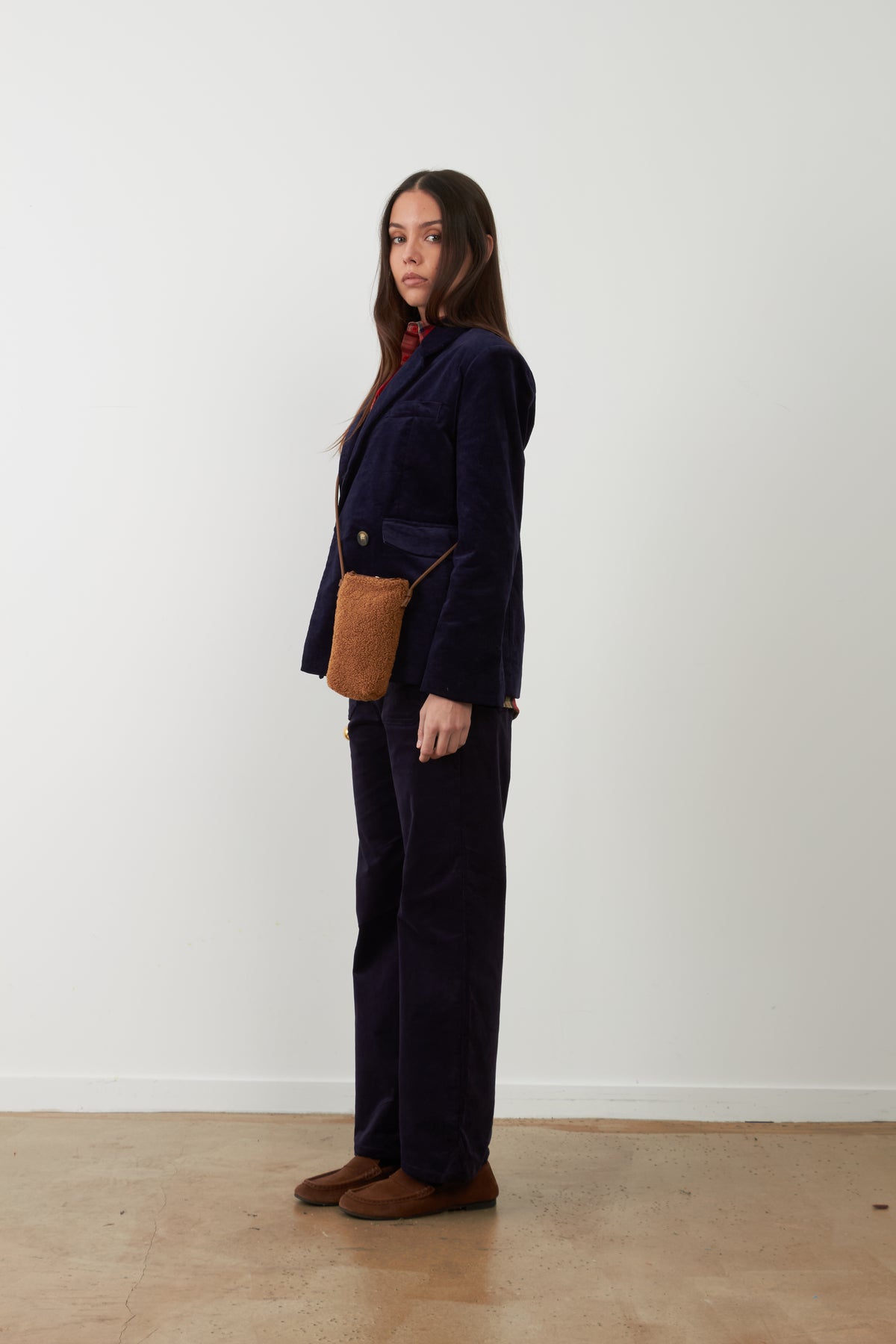Veste blazer avec badge Adriel - Navy