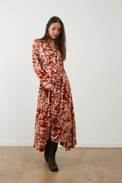 Robe longue Stefan - Fond de toile