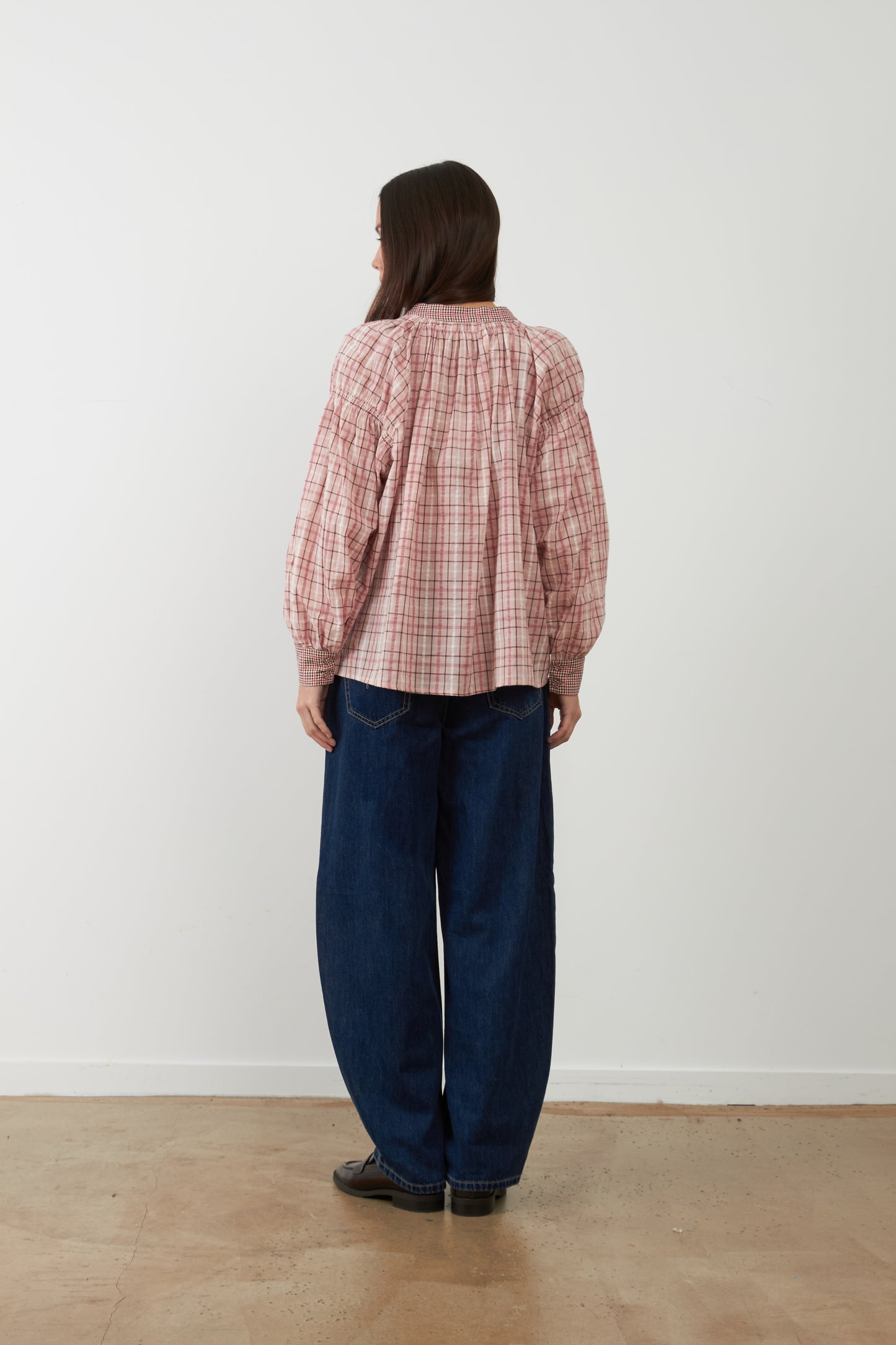 Blouse Abby - Carreaux roses