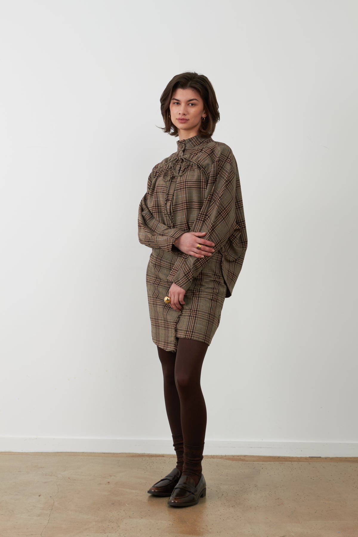 Blouse Brooke - Carreaux choco