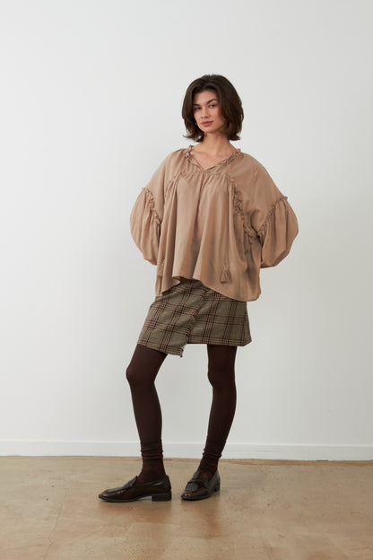 Jupe Julia - Carreaux Beige