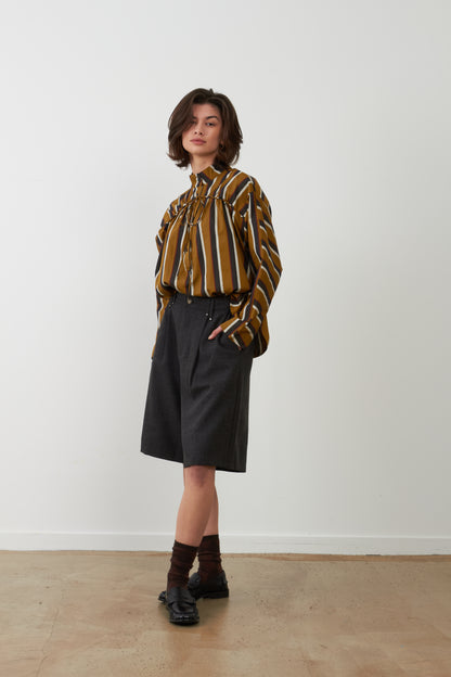 Blouse Brooke - Rayures ocre