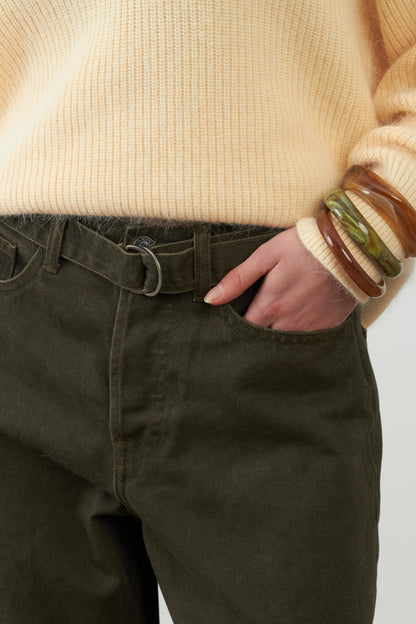Pantalon droit Debbie - Kaki