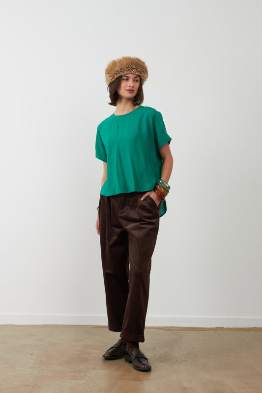 Pantalon ample Nora - Chocolat