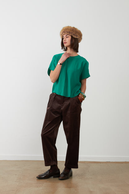 Pantalon ample Nora - Chocolat