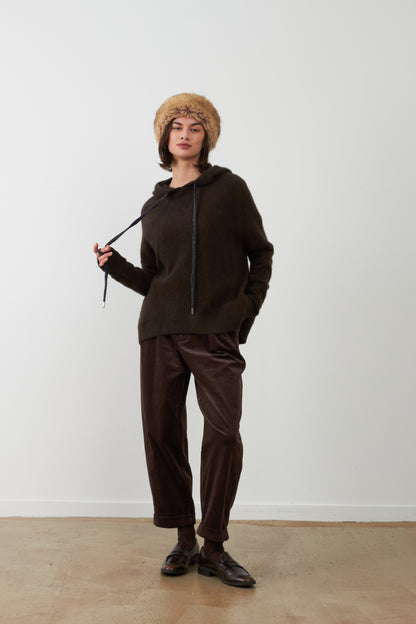 Pantalon ample Nora - Chocolat