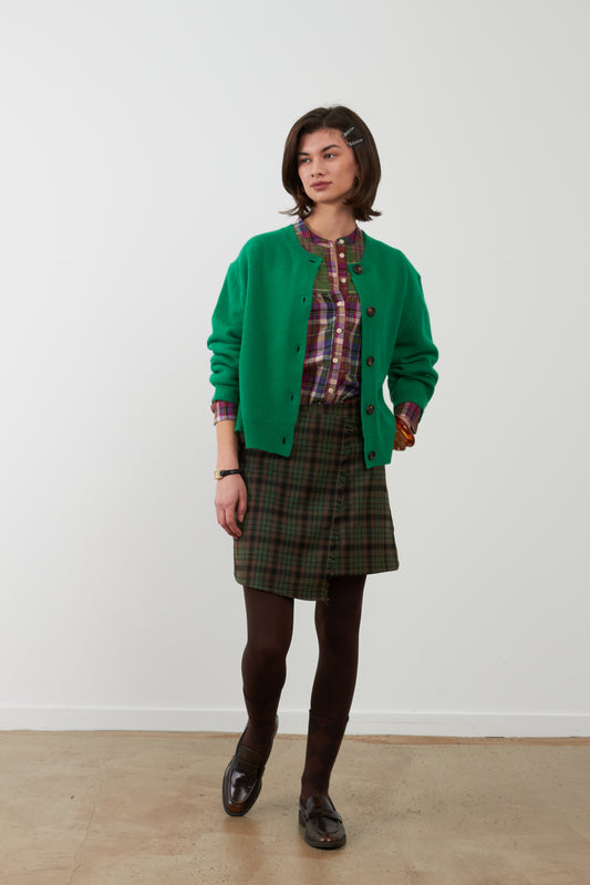 Gilet en laine Wayra - Vert